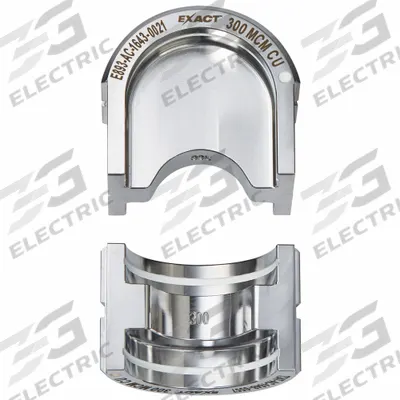 MILWAUKEE Upper and Lower Crimping Die: 300 kcmil, U Style Dies, For Use With 2779-22 - Milwaukee Replacement Crimping Dies