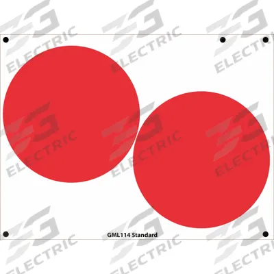 ACCUFORMNMC Gauge Marking Labels: Red, Polyester