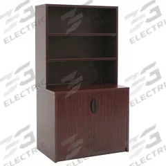 REGENCY Storage Cabinet w/Hutch: Mahogany, Wood Laminate, 65 in Overall Ht, 36 in Overall Wd (MPN LSCH3565MH). Key specifications — Material: Wood Laminate; Brand: REGENCY; Color: Mahogany; Locking: Yes.