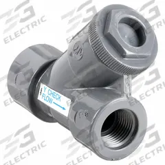 HAYWARD Y Check Valve: Piston, Y-Style Valve Body, 2 in Pipe Size, FNPT x FNPT, PVC, For Water Media (MPN YC10200T). Key specifications — Brand: HAYWARD.