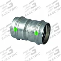 VIEGA PROPRESS Crimp Coupling Fitting: 3/4 in CTS x 3/4 in CTS Size, Straight, Press-fit x Press-fit (MPN 80270). Key specifications — Brand: VIEGA PROPRESS.