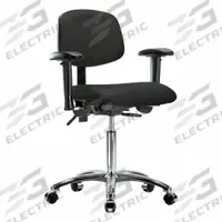 Ergonomic Chair: Vinyl, Arms Included, Ht Range 21 1/2 in to 29 in, 18 1/2 in Seat Wd, 17 in Seat Dp (MPN BR-VMBCH-CR-T1-A1-NF-CC-8540). Key specifications — Foot Support: No; Back Tilt Backward: 13.5°; Back Tilt Forward: 10.5°; Base Material: Aluminum; Brand: APPROVED VENDOR; Product Type: Ergonomic Chair; ESD-Safe: Not ESD Safe; Seat Tilt Backward: 3°.