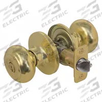 MASTER LOCK Door Lockset: Office Knob Locksets, Brass (MPN RU0103KA4S). Key specifications — Lockset Style: Rusk.