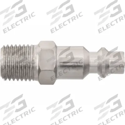 SPEEDAIRE Quick Connect Hose Coupling: 1/4 in Body Size, 1/4 in Hose Fitting Size - Industrial Interchange Steel Quick-Connect Air Coupling Plugs