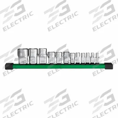 MILWAUKEE Dr E-Torx 12pc 1/4",3/8",1/2": 1/4 in, 3/8 in, 1/2 in Drive Size, 12 Pieces - External Torx Impact Socket Sets