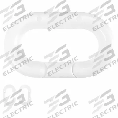 APPROVED VENDOR Chain Link for Plastic Chain Barrier: White, 1 11/25 in Overall Lg - Master Chain Links for Plastic Chain Barriers