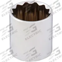 WESTWARD Socket: SAE, 1/2 in Drive Size, 1 1/16 in Socket Size, 12-Point, Std, Chrome, Socket (MPN 53YU55). Key specifications — attr1204417: WESTWARD; attr1204392: Chrome.