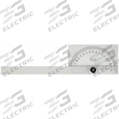 STARRETT Manual-Reading Protractor: 6 in Blade Lg, 0°to 180°, 1° Graduations, +/-0.5° Accuracy - Manual-Reading Protractors