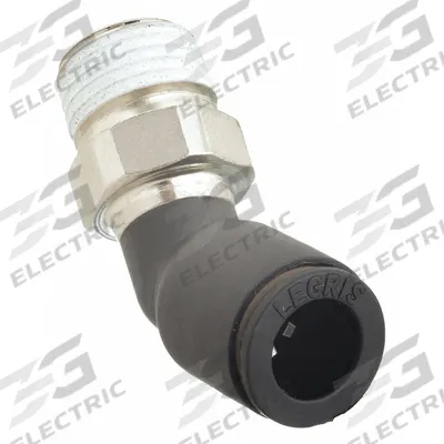 LEGRIS Push-Fit Elbow Fitting: 1/4 in OD x 1/4 in Pipe Size, Push-to-Connect x MNPT - Nylon & Nickel-Plated Brass Tube Fittings