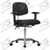 Cleanroom Task Chair: Vinyl, Arms Included, Ht Range 21 1/2 in to 29 in, 18 1/2 in Seat Wd, Adj (MPN BR-NCR-VMBCH-CR-T1-A1-NF-CC-8540). Key specifications — Foot Support: No; Back Tilt Backward: 13.5°; Back Tilt Forward: 10.5°; Base Material: Aluminum; Brand: APPROVED VENDOR; Product Type: Cleanroom Task Chair; Cleanroom Class: ISO 5; ESD-Safe: Not ESD Safe.