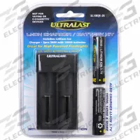 ULTRALAST Rechargeable Battery Kit: Lithium Ion, 18650 (MPN UL1865K-26). Key specifications — Battery Chemistry: Lithium Ion; For Battery Size: 18650; Brand: ULTRALAST.