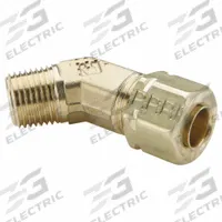PARKER Compression Fitting Elbow: 1/4 in OD x 1/8 in Pipe Fitting Size, Compression x MNPTF, Brass (MPN 179CA-4-2). Key specifications — Brand: PARKER.