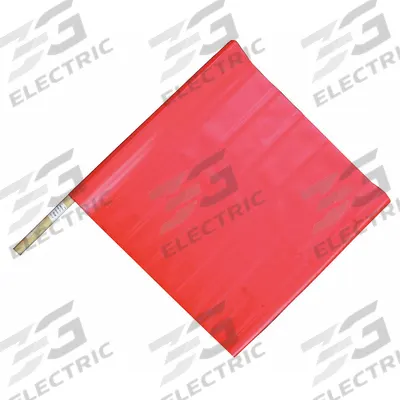 APPROVED VENDOR Traffic Flag: Traffic Flag, 24 in Wood Dowel, Blank - Traffic Flags