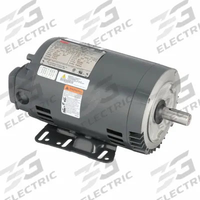 Dayton General Purpose Motor: C-Face/Rigid Base Mount, Totally Enclosed Fan Cooled - C-Face with Rigid Base 3-Phase General Purpose AC Motors