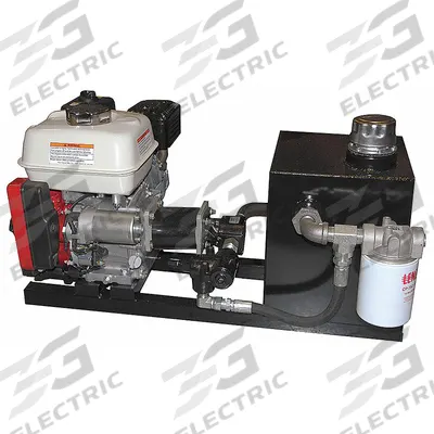 CHIEF Gas Powered Hydraulic Power Unit: 2.5 gpm, 2,300 psi Max. Pressure, 160cc Engine Size - Frame Mount Gas Powered Hydraulic Power Units
