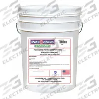 PETROCHEM Compressor Oil: 5 gal, Pail, 15 SAE Grade, 46 ISO Viscosity Grade, 130 Viscosity Index (MPN PETRO-COMP FG-40XL-005). Key specifications — attr59744: 130; attr59746: 46; attr59736: Yes; attr59735: Pail; attr59738: Petro-Comp FG-40Xl; attr59749: 15.