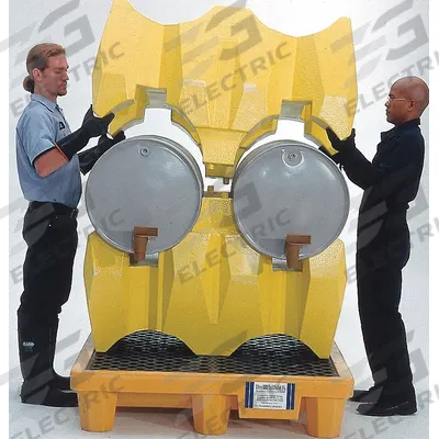 ULTRATECH Complete Rack System: 4 Drums/Containers, Complete Rack System - Modular Drum Dispensing Racks