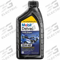 MOBIL Motor Oil: Synthetic Blend, 1 qt Size, Bottle, 15W-40, Delvac 1300 Super (MPN 122494). Key specifications — SAE Grade: 15W-40; Brand: MOBIL; Compatible Engine Type: Gasoline Engines; Compatible Vehicle Type: Diesel Trucks; Oil Series: Delvac 1300 Super.