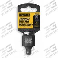 DEWALT Socket Adapter: 1/2 in Input Drive Size, Black Oxide, 3/8 in Output Drive Size, Square (MPN DW2299). Key specifications — attr1204900: Square; attr1204904: Locking Included; attr1204910: DEWALT; attr1204913: Black Oxide.