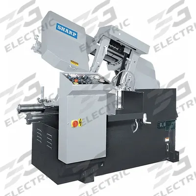 SHARP Band Saw: Horizontal, 220V AC, 13 in x 12 in, 50 to 330 SFPM, 0°, 17.0 A - Non-Mitering Automatic Horizontal Band Saws