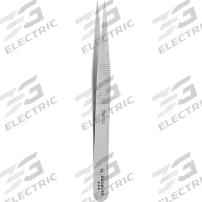 EXCELTA Tweezers: Stainless Steel, Point, Straight Tip - High-Precision Tweezers