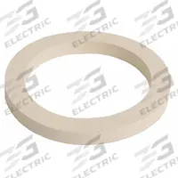 Cam and Groove Gasket: 1 in For Coupling Size, White, 1 9/16 in Outside Dia, Flat, 0.25 in Thick (MPN GASK-QCWN100-G). Key specifications — Color: White; Color Code Stripe: None; Metal Detectable: No; Durometer: 60A; Gasket Material: Nitrile; Brand: APPROVED VENDOR.