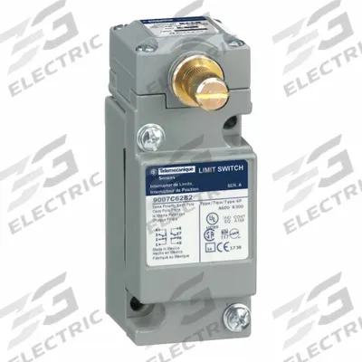 TELEMECANIQUE SENSORS Plug-In Limit Switch: Metallic, Plug-In, 9007C, No Actuator Included - Rotary-Motion Limit Switches without Levers