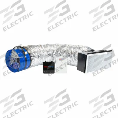 QUIETCOOL Whole House Fan: Ceiling Mount, 18 in Blade, 4,415 cfm Max., 2,207 sq ft Coverage - Ceiling-Mount Low Noise Whole House Fans