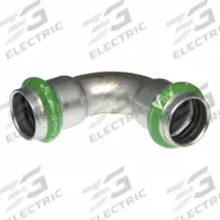 APOLLO Crimp Elbow Fitting: 2 in Pipe x 2 in Pipe Size, Press-fit x Press-fit, EPDM, SmartPress (MPN 123456959). Key specifications — Brand: APOLLO; Series: SmartPress.