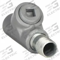 Sealing Fitting - Vertical and Horizontal: Iron, 1/2 in Trade Size, Female, 3 1/4 in Overall Lg (MPN EYS-16). Key specifications — Brand: APPLETON ELECTRIC; Connection Type: Threaded; Thread Gender: Female; Ends - Hazardous Fittings: 1/2 in FNPT x 1/2 in MNPT; Material: Iron; Hazardous Location Rating: Class II, Division 1 and 2, Groups E, F, G; Thread Type: NPT; Standards: UL 886.