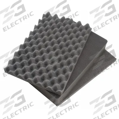 PELICAN Case Replacement Foam: 16 3/4 in x 11 1/8 in, 3/4 in_3 3/8 in Foam Thick - Cubed Pick & Pull Foam Inserts