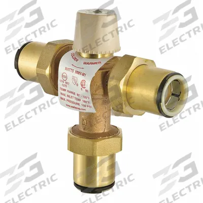 WATTS Thermostatic Mixing Valve: 1 in Inlet Connection Size - Point-of-Use Mixing Valves