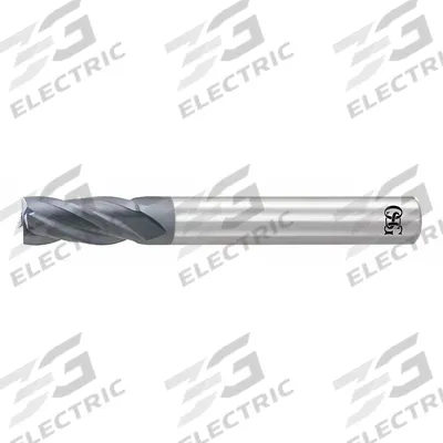 OSG Square End Mill: Carbide, WXL Coated, 4 Flute, 3/8" Mill Dia, 1" LOC - Carbide Square End Mills for Hardened Materials