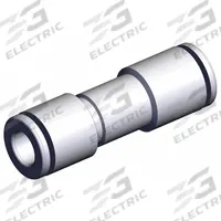 SMC Pneumatic Check Valve: Straight, 6 mm Tubing, 6 mm Tubing, 1 MPa Max. Pressure (MPN AKH06-00). Key specifications — attr291949: 6 mm Tubing; attr291950: 6 mm Tubing; attr291957: Brass (Body); Brass (Spacer); NBR (O-Ring); NBR, Aluminum Alloy (Valve); Stainless Steel (Stopper); Stainless Steel + NBR (Gasket).
