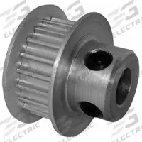 DAYTON Timing Pulley: Curvilinear, Fixed, For 6 mm Belt Wd, 20 Teeth, 3 mm Pitch, Aluminum (MPN 20-3M06-6FA3). Key specifications — Brand: DAYTON; Finish: Clear Anodized; For Belt Series: Powerhouse®.