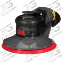 3M Air Orbital Sander: 6 in Disc, Hook and Loop/Pressure Sensitive Adhesive, 3/8 in Orbit, 0.3 hp (MPN 7100258799). Key specifications — attr1320213: 3M.