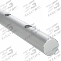 PBC LINEAR Linear Shaft: 2 in Shaft Dia, 12 in Lg, Ceramic Coated, Aluminum Alloy (MPN CCPDL32-012.000). Key specifications — attr111735: PBC LINEAR; attr111741: Ceramic Coated.