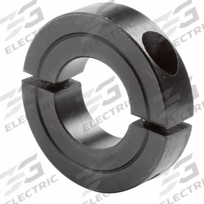 CLIMAX METAL PRODUCTS Shaft Collar: 2-Piece, Inch, Round, Clamp-On, 1 3/8 in Bore Dia - Steel Recessed-Screw Shaft Collars
