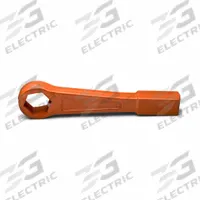 WRIGHT Striking Wrench: Steel, Orange, 1 1/4 in Head Size, 11 in Overall Lg, 0° Head Offset Angle (MPN 18H40). Key specifications — attr324790: WRIGHT.