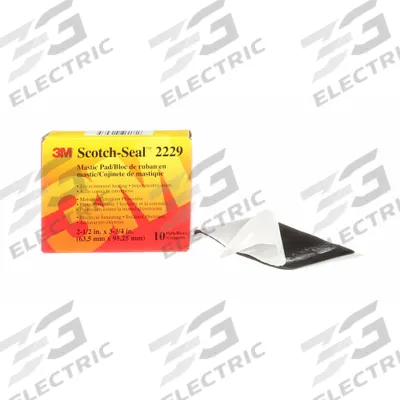3M Electrical Tape: Strip, 3 3/4 in Wd, 2 1/2 in Lg, 125 mil Thick, Rubber - Moisture-Resistant Electrical Tape, Pads & Putty
