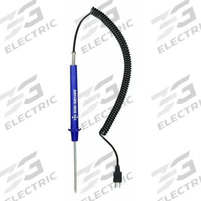 OAKTON Penetration Temperature Probe: 32°F to 400°F /0°C to 204°C, 4 in Probe Lg - Thermocouples for Surface Applications