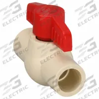 APPROVED VENDOR Manual Two-Way Ball Valve: 1/2 in, CPVC, Straight, Slip x Slip, Full Port Ball Port (MPN 48636). Key specifications — Brand: APPROVED VENDOR; Handle: Tee.