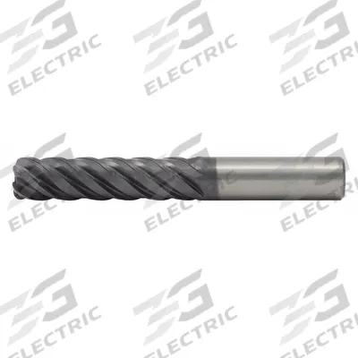 WIDIA HANITA Square End Mill: Carbide, AlTiN Coated, 5 Flute, 1" Mill Dia, 4" LOC - Fast-Cutting Carbide Square End Mills for Stainless Steel & Super Alloys