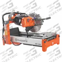 HUSQVARNA Masonry Saw: 14 in Blade Dia., Wet, 5 in Max. Cutting Dp, 0.5 V AC Volt, 14 A Current (MPN 967285203). Key specifications — attr1170278: HUSQVARNA; attr1170279: Wet; attr1170296: Stand Not Included.