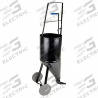 KRAFT TOOL Asphalt Pour Pot: Steel, 2 1/2 gal Capacity (MPN GG961-01). Key specifications — attr1014201: Steel; attr1014200: Adjustable Nozzle; attr1014199: Wheels Included; attr1004973: Asphalt Pour Pot with Wheel Kit; attr1004972: KRAFT TOOL.