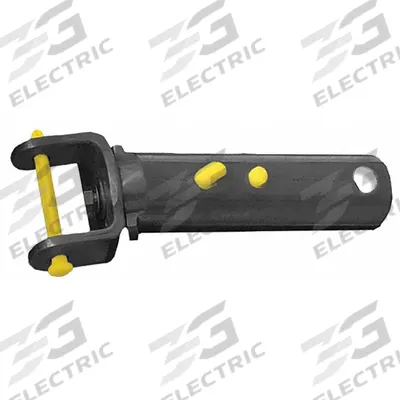 JED POOL TOOLS Vacuum Handle: Black/Yellow, Enameled Aluminum, 4 1/2 in Lg - Pool Vacuum Handles