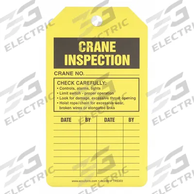 APPROVED VENDOR Tag: Yellow, 3 1/4 in Wd, 5 3/4 in Ht, Rectangle, Beaded Tie, English, 25 PK (MPN 41CN15) - Safety