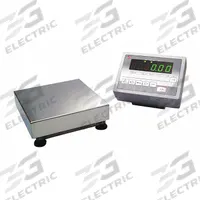 TORBAL Industrial Bench Scale: 7 7/8 in x 7 7/8 in, Not IP Rated, Corded Remote, Stainless Steel (MPN BA3U). Key specifications — Connection Ports: RS-232; Readability: 1 g; Brand: TORBAL; Weighing Surface Material: Stainless Steel.