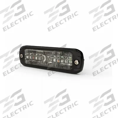 ECCO Directional Warrning Light: Perimeter Flashing Warning Light, White, 3/8 in Overall Wd - Vehicle Perimeter Flashing Warning Lights