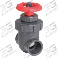 SPEARS Gate Valve: 1 in Size, PVC, Non-Rising, Socket x Socket, 200 psi CWP, Wheel, Solid Wedge (MPN 2012-010). Key specifications — Bonnet Material: PVC; Brand: SPEARS; Wedge Material: Polypropylene.